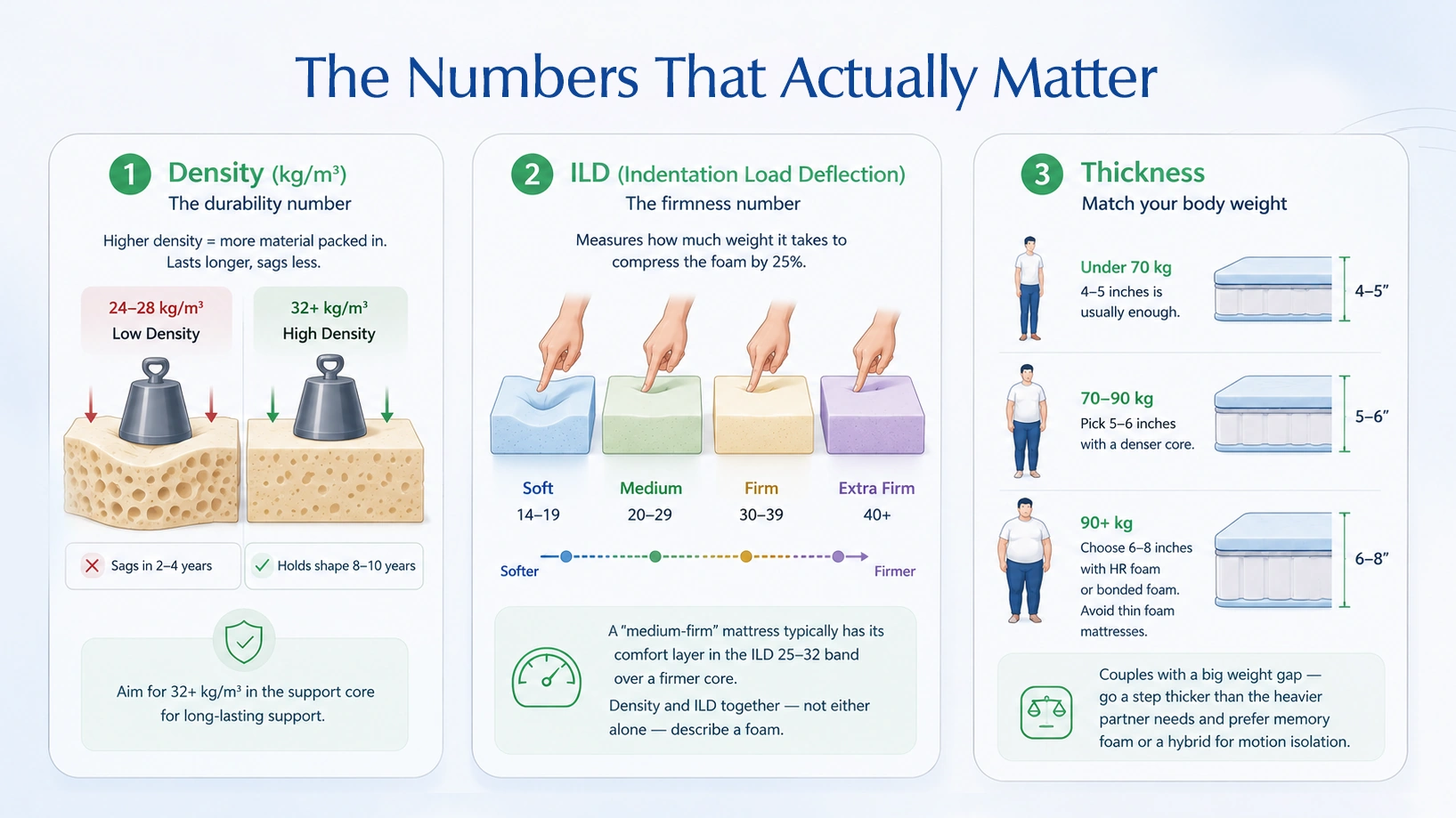 Mattress specifications