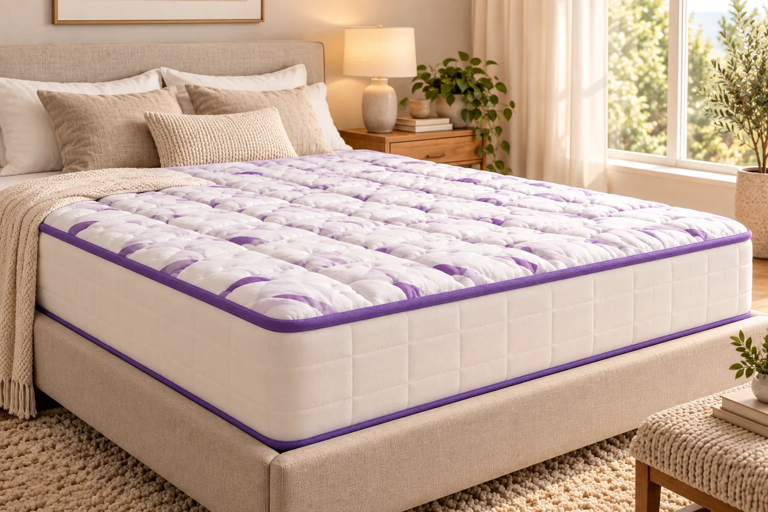 Plush mattress product view 1